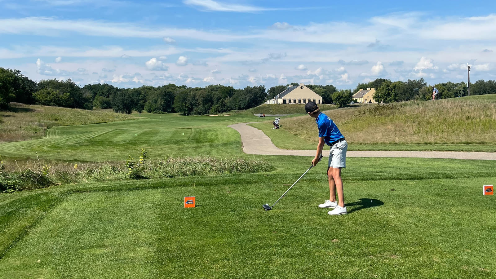 Player Tees Off at the National Car Rental PGA Jr. League Regional Championship at Glen Erin Golf Club. 