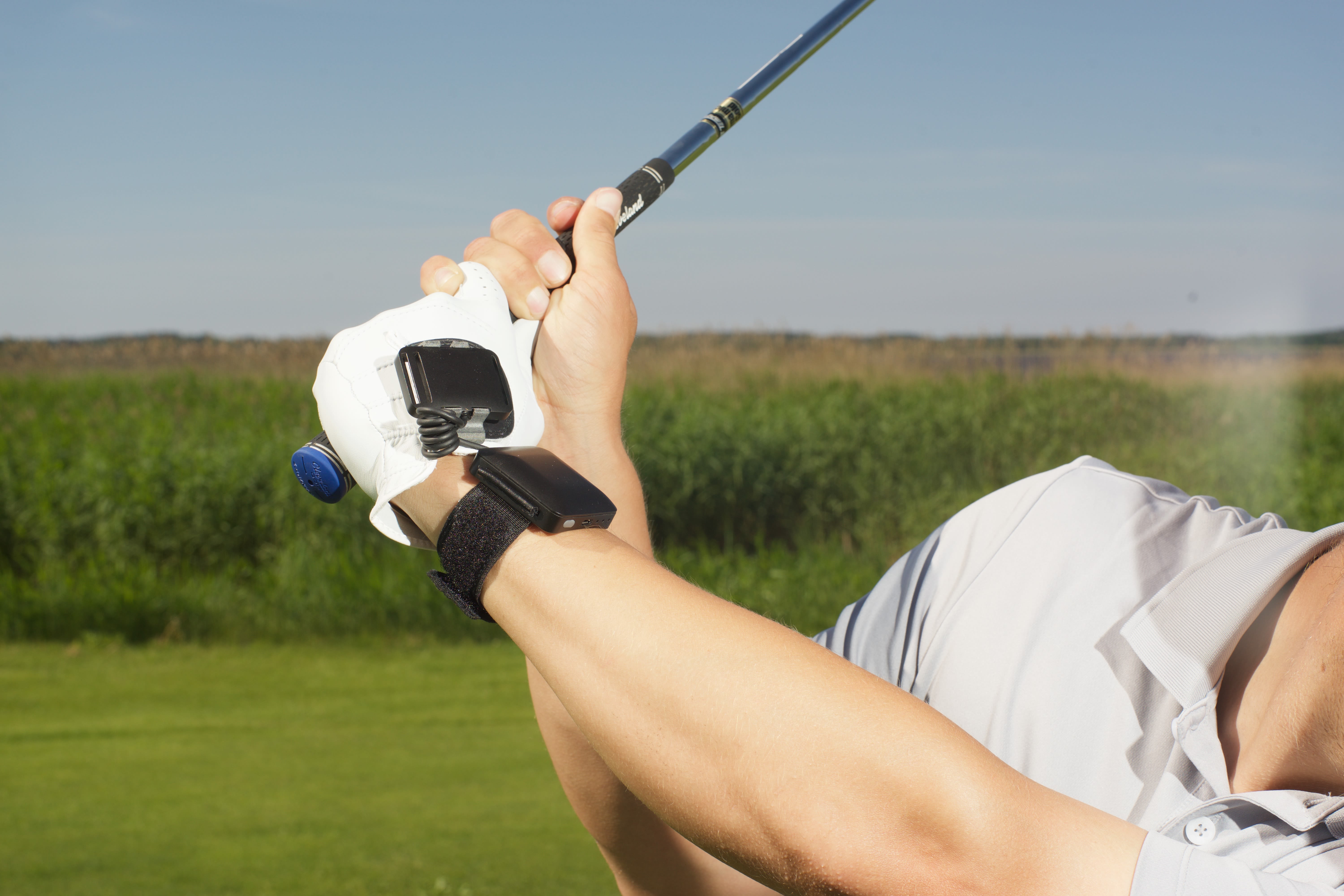 The HackMotion Golf Wrist Sensor focuses on optimizing wrist angles for better clubface control.