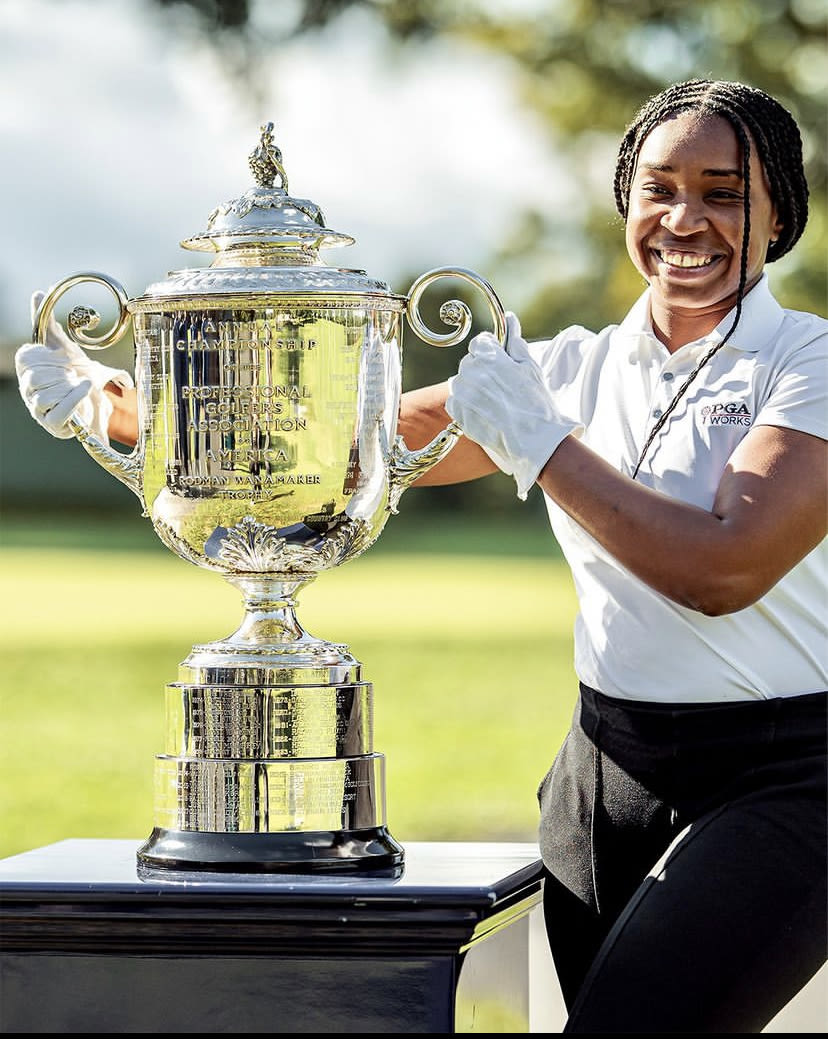 With the 2023 PGA Championship nearing, Hunter has been involved in the tournament's annual Beyond the Green career exploration program for local students.