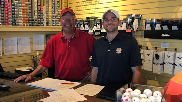 Bill & Brian working the check in desk, always with a smile.