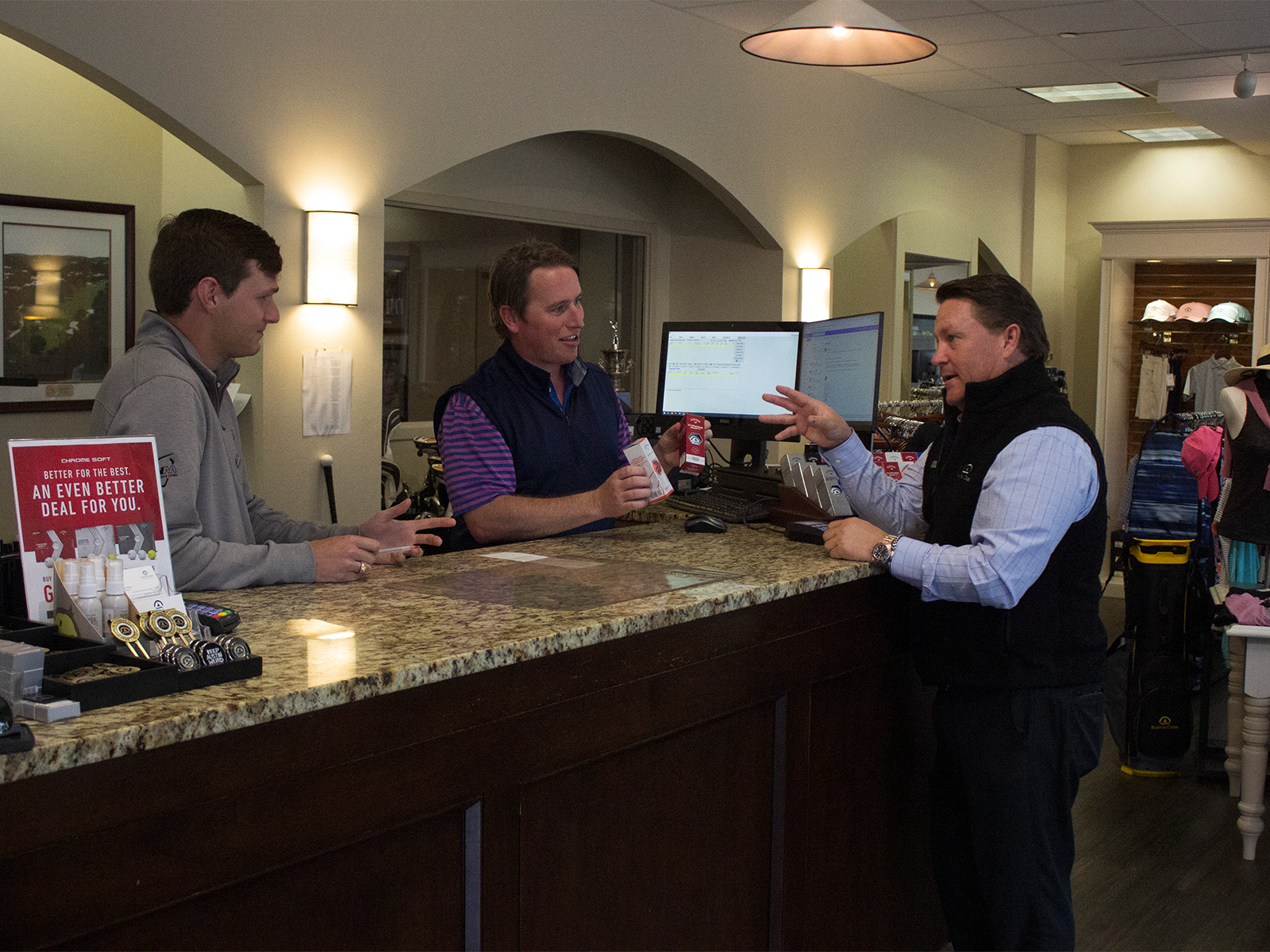 Mike Coleman, Omni Barton Creek PGA Director of Golf Operations, and some of his staff. 