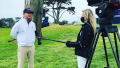 Amy Rogers working the 2020 PGA Championship, twenty years after her unforgettable experience with her father at the PGA Championship at Valhalla in 2000. 