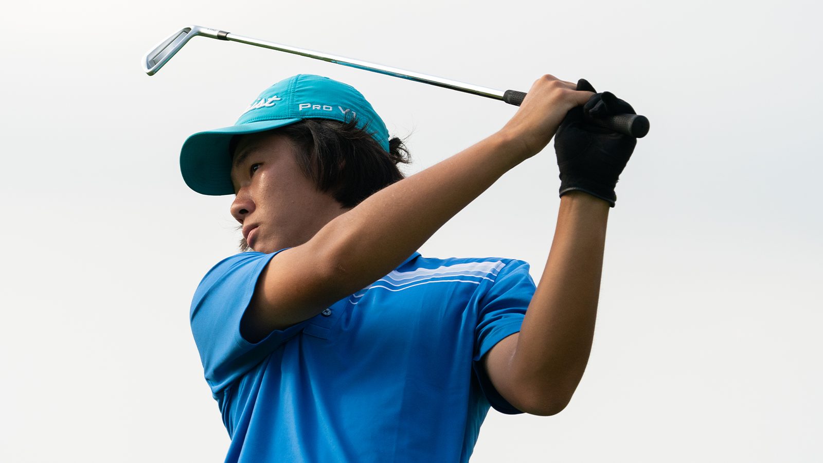 Ethan Gao hits his shot from the eighth tee during the third round for the 46th Boys and Girls Junior PGA Championship held at Cog Hill Golf & Country Club on August 4, 2022 in Lemont, Illinois. (Photo by Hailey Garrett/PGA of America)