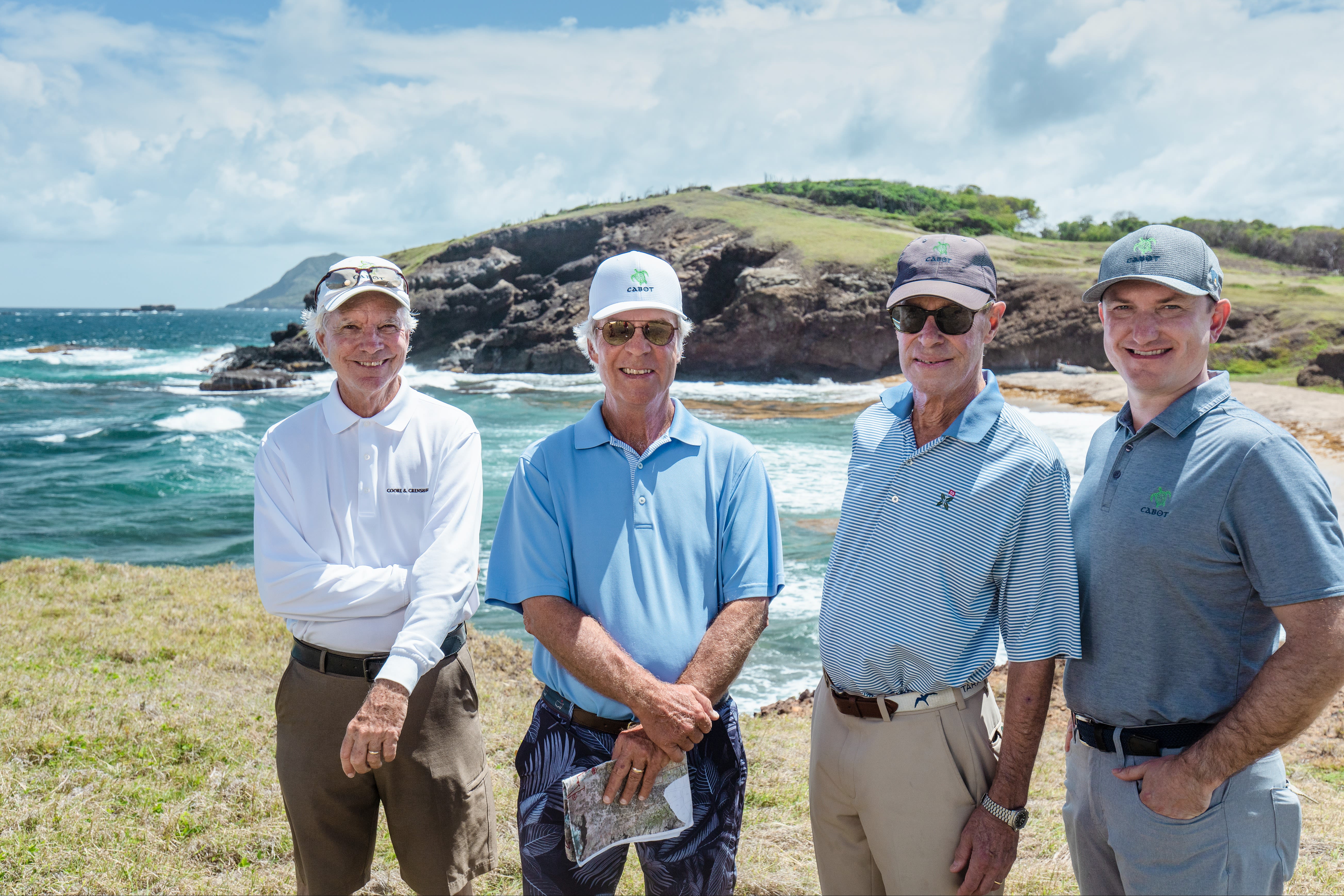 Coore, Crenshaw, Keiser and Cowan-Dewar at Cabot St. Lucia. (Jacob Sjoman/Cabot)