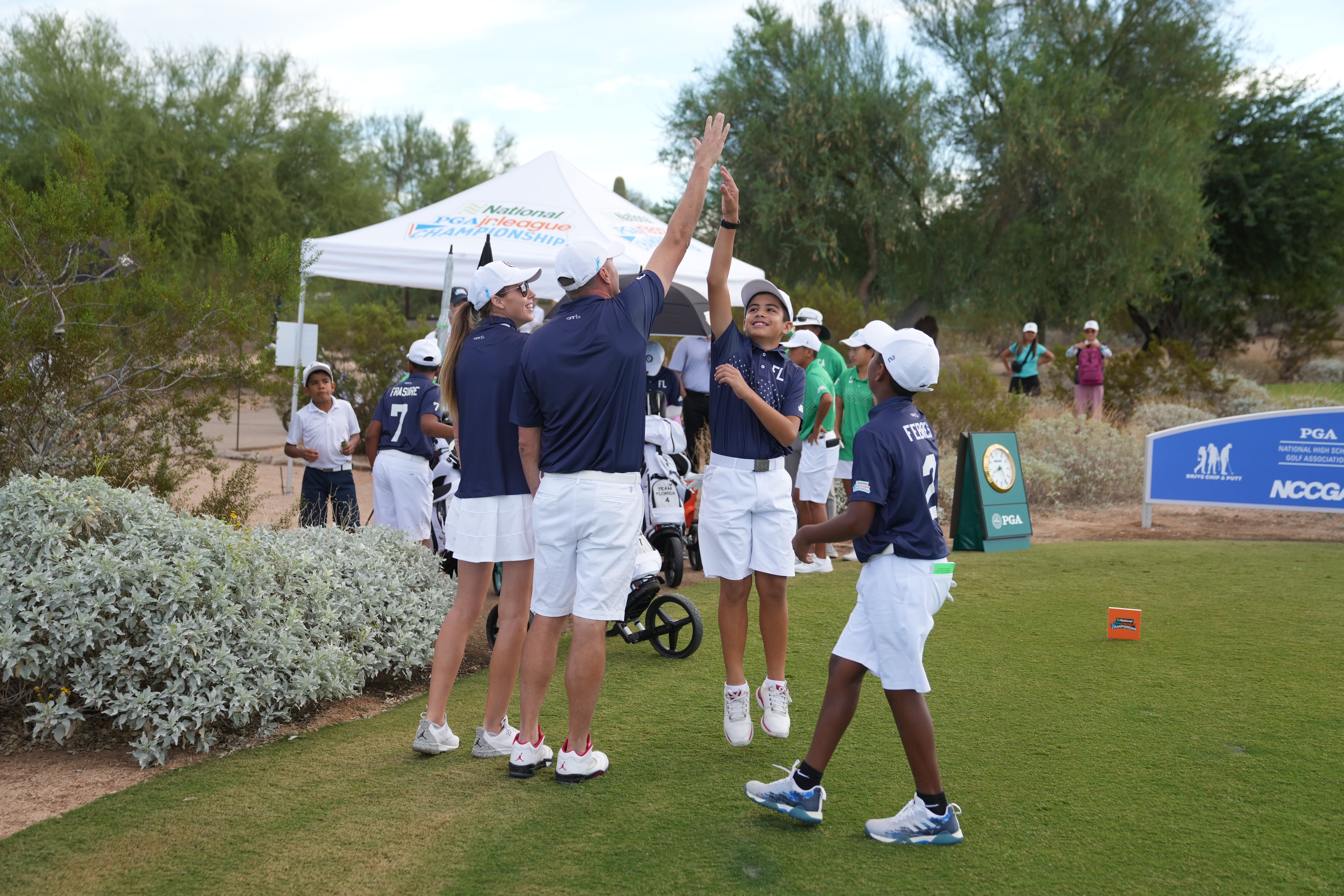 Team Florida during the first round of the 2022 National Car Rental PGA Jr. League Championship at Grayhawk Golf Club on October 7, 2022 in Scottsdale, Arizona. (Photo by Darren Carroll/PGA of America)