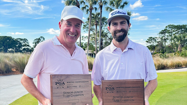 Mike Stone, Patrick Wilkes-Krier Win PGA Senior-Junior Team Championship