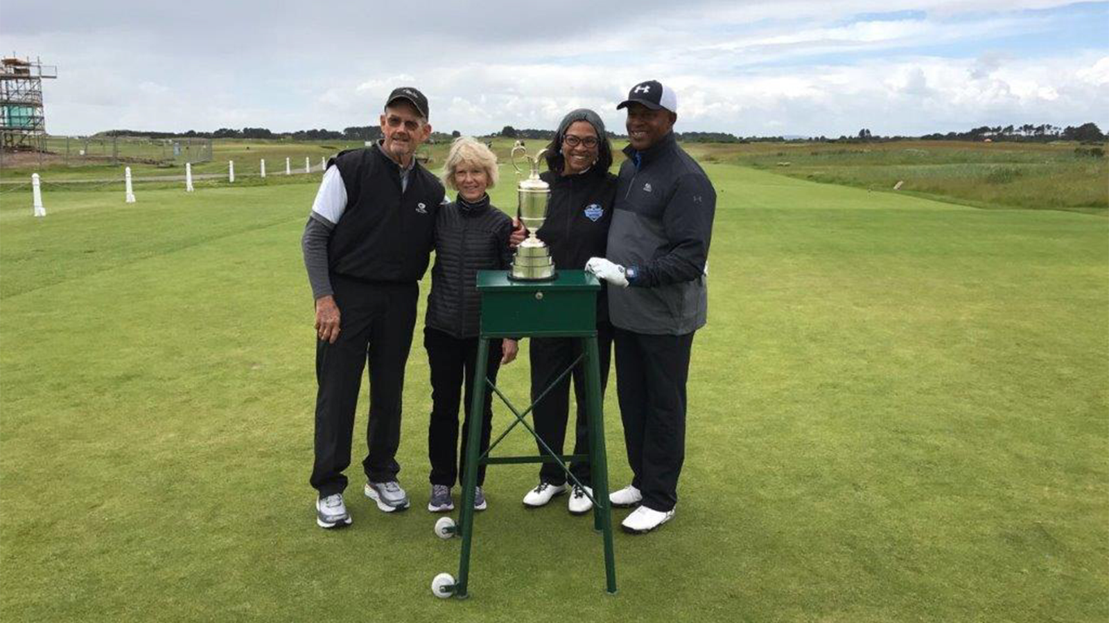 The Walkers & the Wyatts with the Claret Jug. 