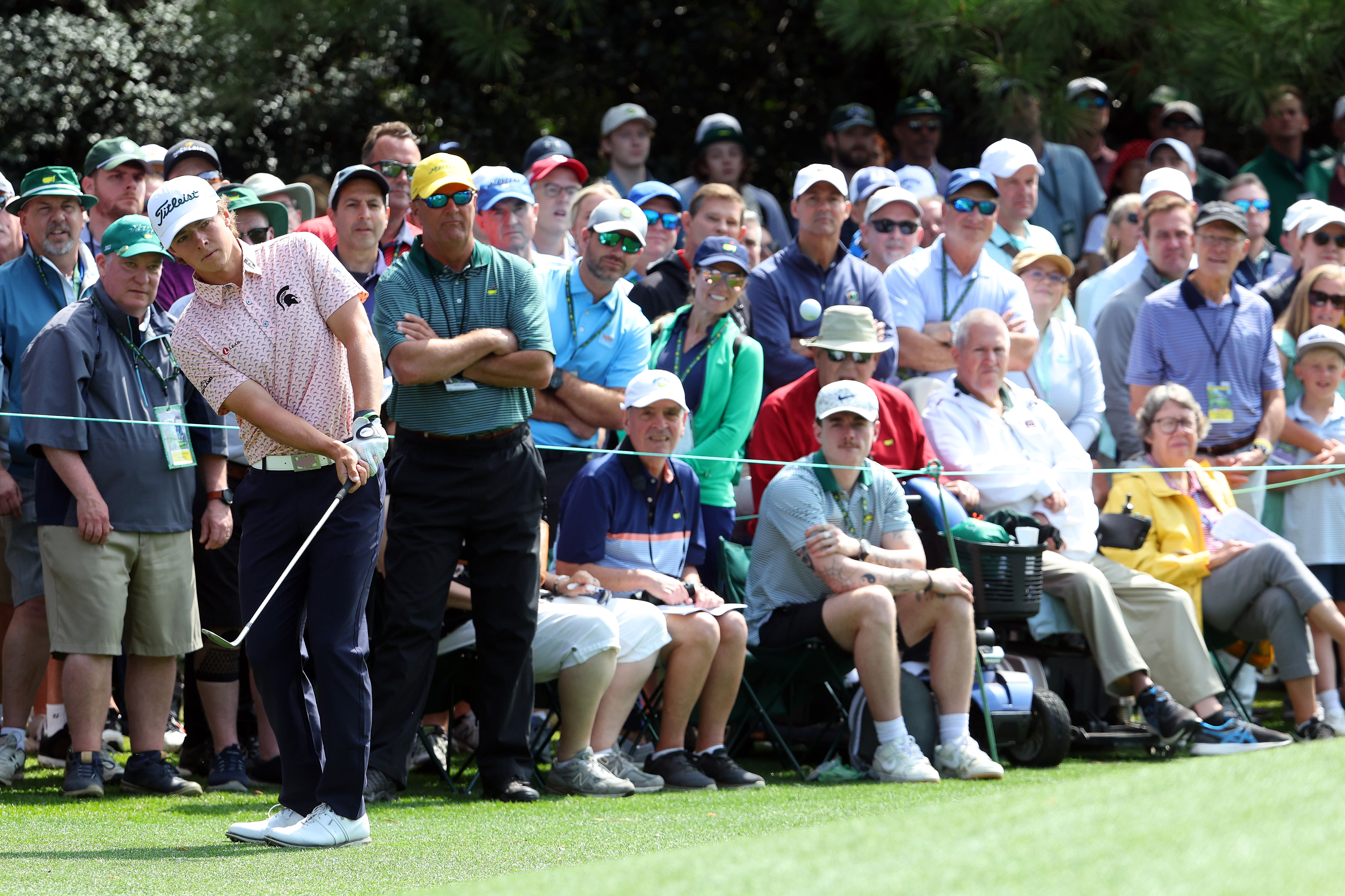 Brian Cairns' student James Piot plays in the opening round of The Masters