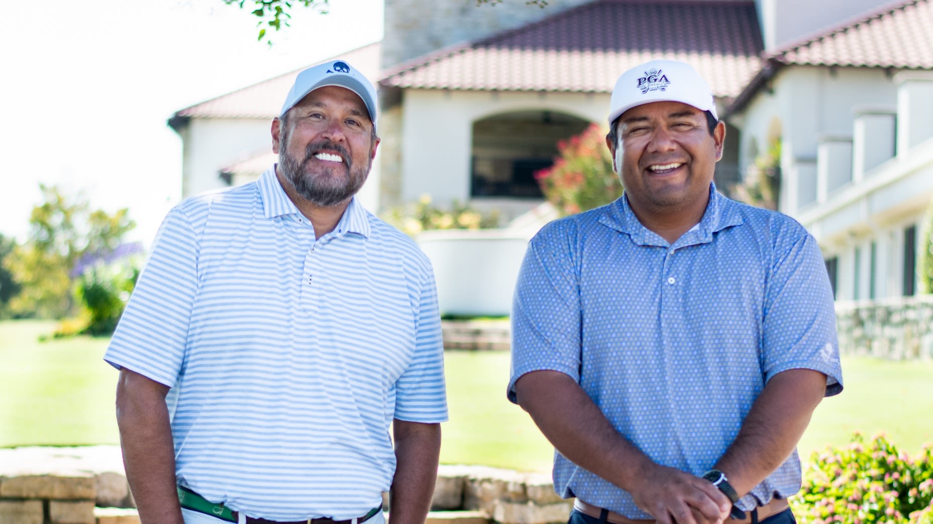 Abe Hernandez, PGA (left), and Miguel Aguilar, PGA.