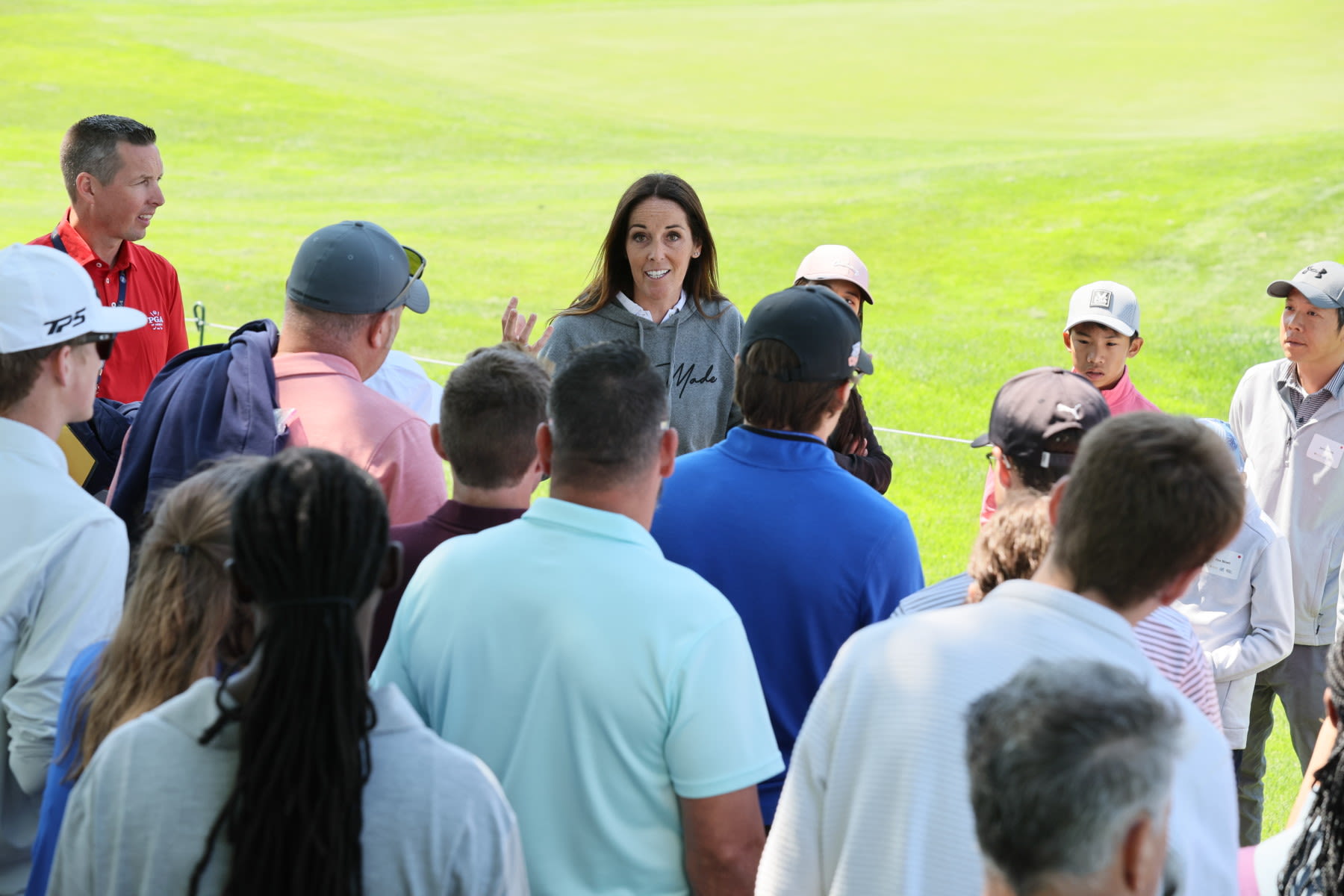 A representative from TaylorMade talks about working in golf at the PGA Championship.