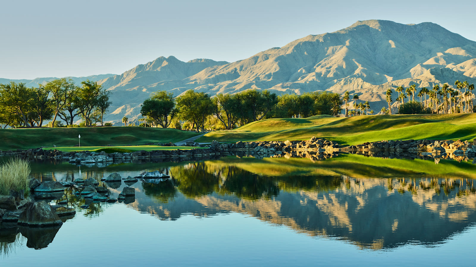 The 17th hole at PGA WEST's Stadium Course. (Photo by JF Henebry)