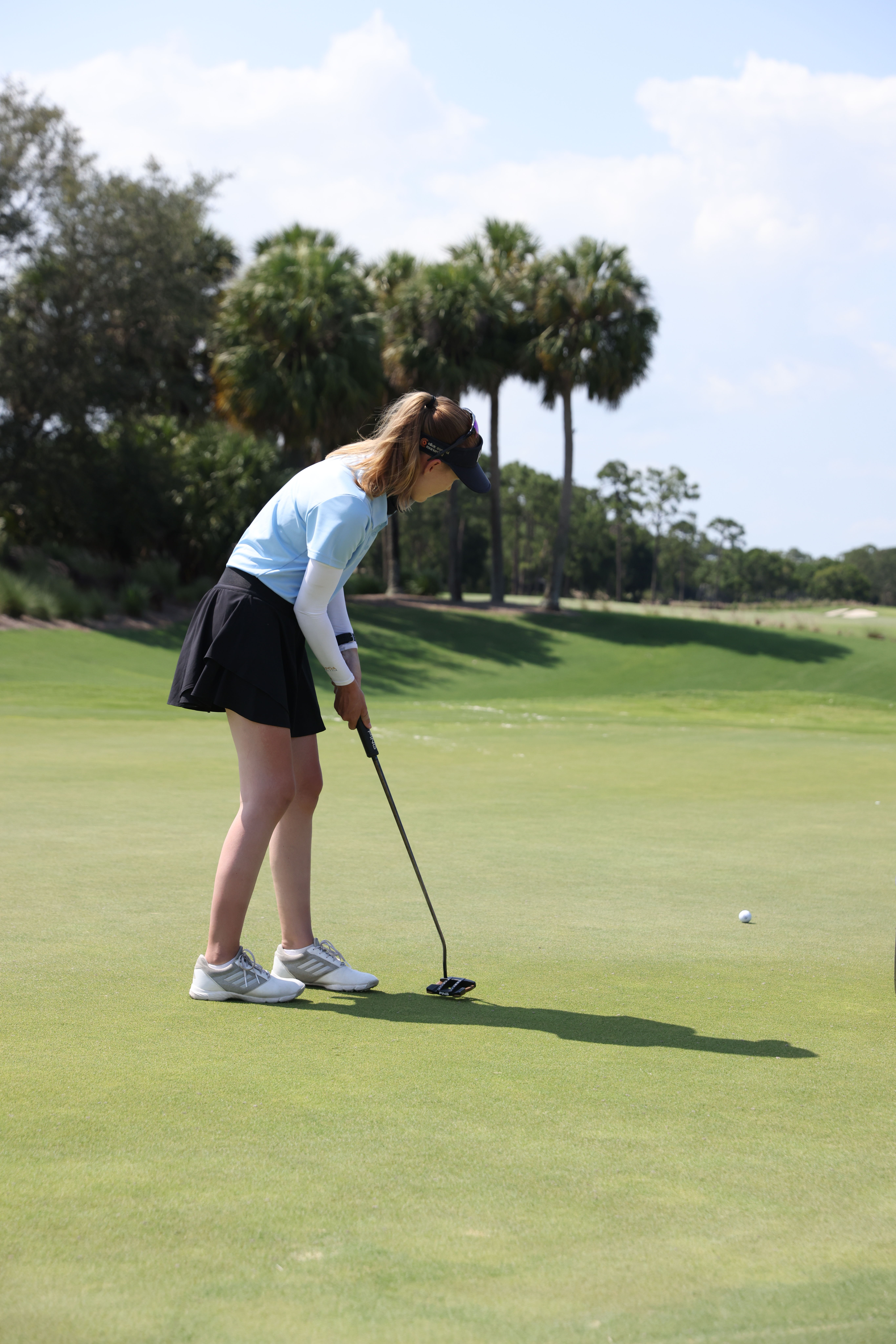 Bish putting during the final round of the U.S. Disabled Open.