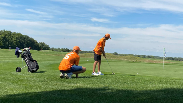 Players from the National Car Rental PGA Jr. League Regional Championship at Glen Erin Golf Club in Janesville, Wisconsin. 