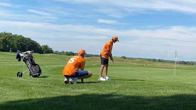 Players from the National Car Rental PGA Jr. League Regional Championship at Glen Erin Golf Club in Janesville, Wisconsin.