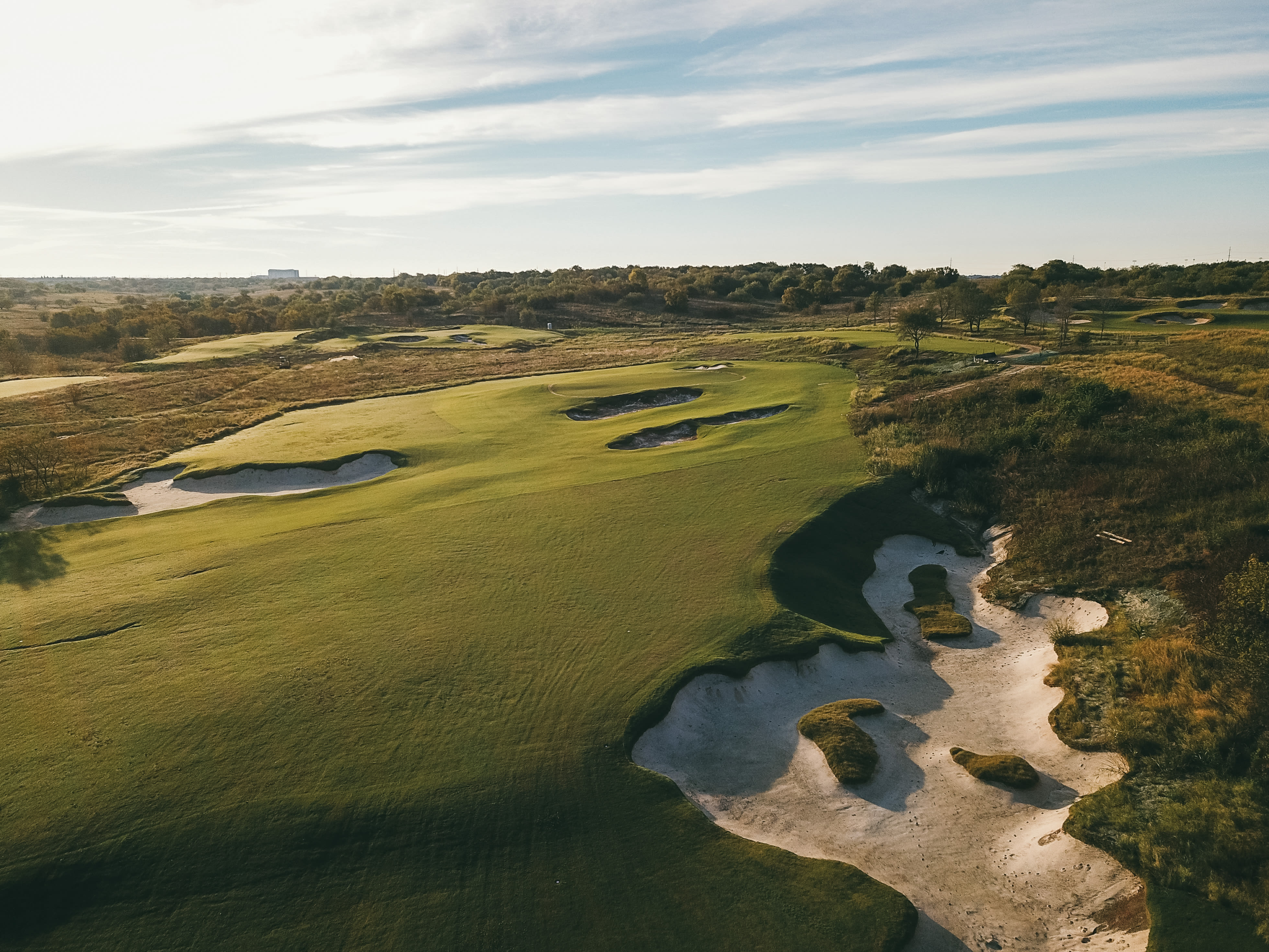 The third hole on the East Course at PGA Frisco 