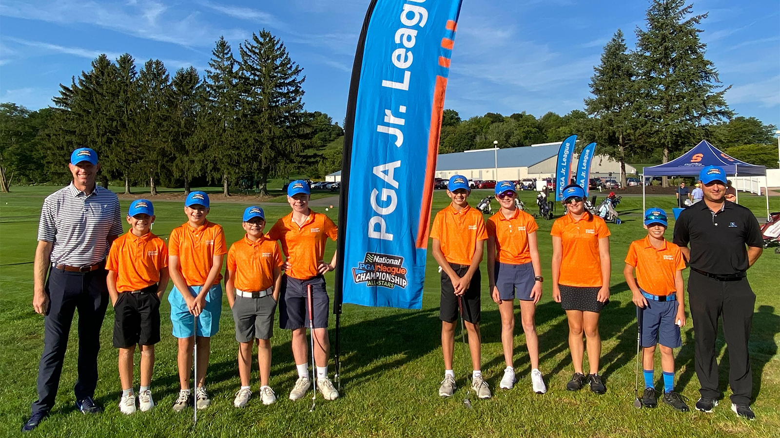 Saratoga National/Anders Mattson Golf 13u All-Stars are the 13u Champions at the Region 2 National Car Rental PGA Jr. League Regional Championship at Drumlins Country Club in Syracuse, NY. 