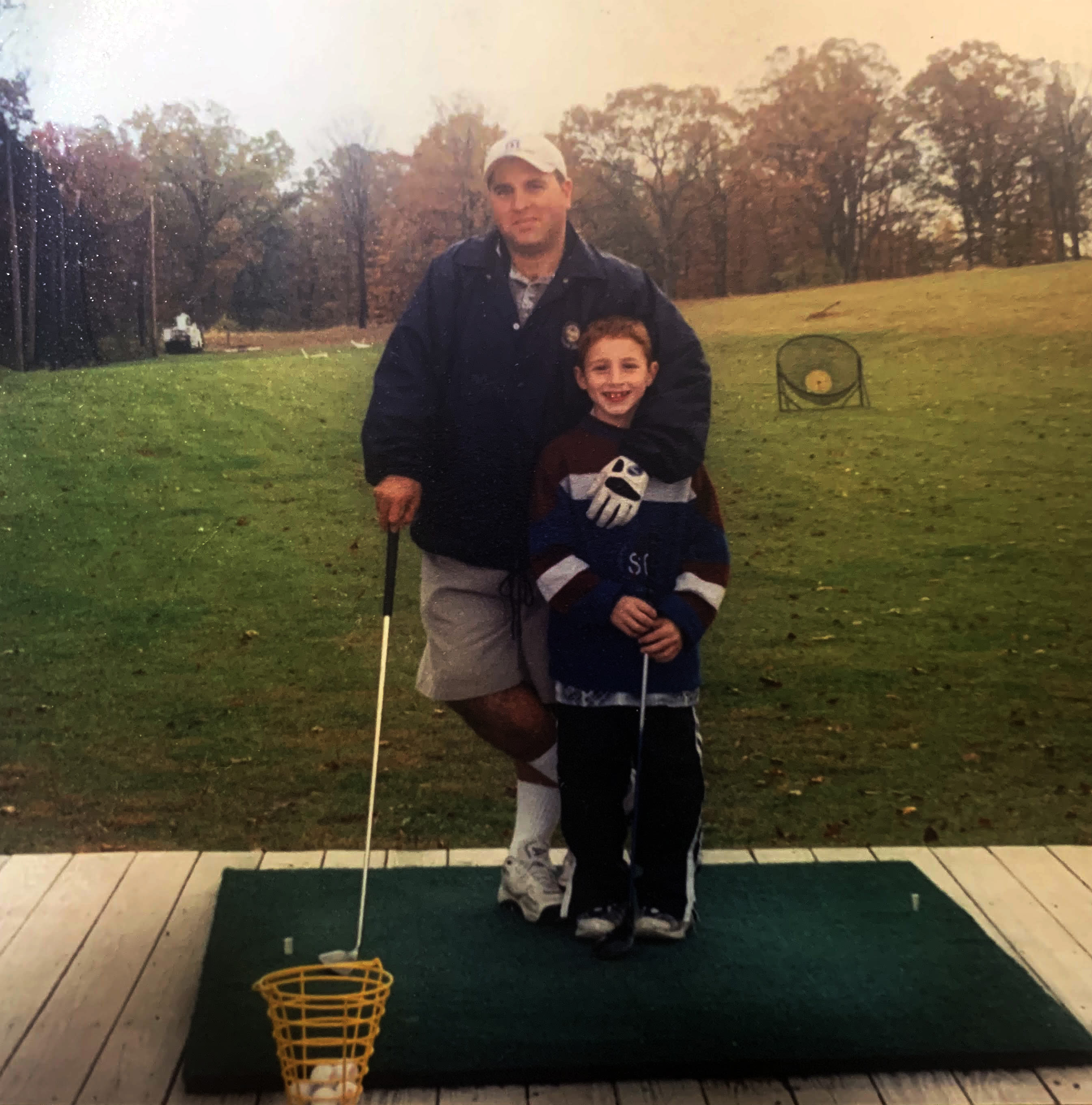 Manginelli with son, Andre.