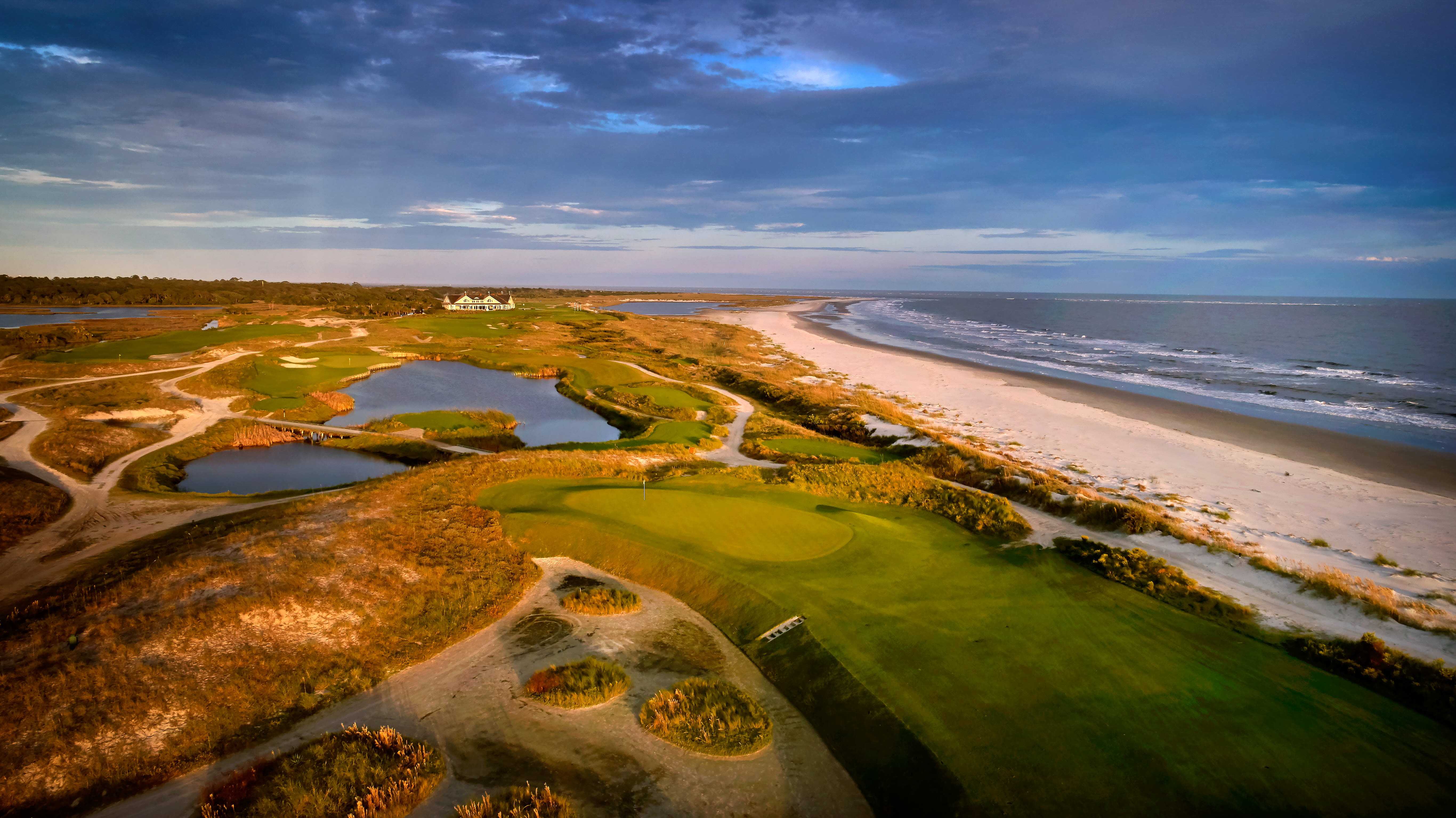 The finishing stretch of The Ocean Course at Kiawah Island.