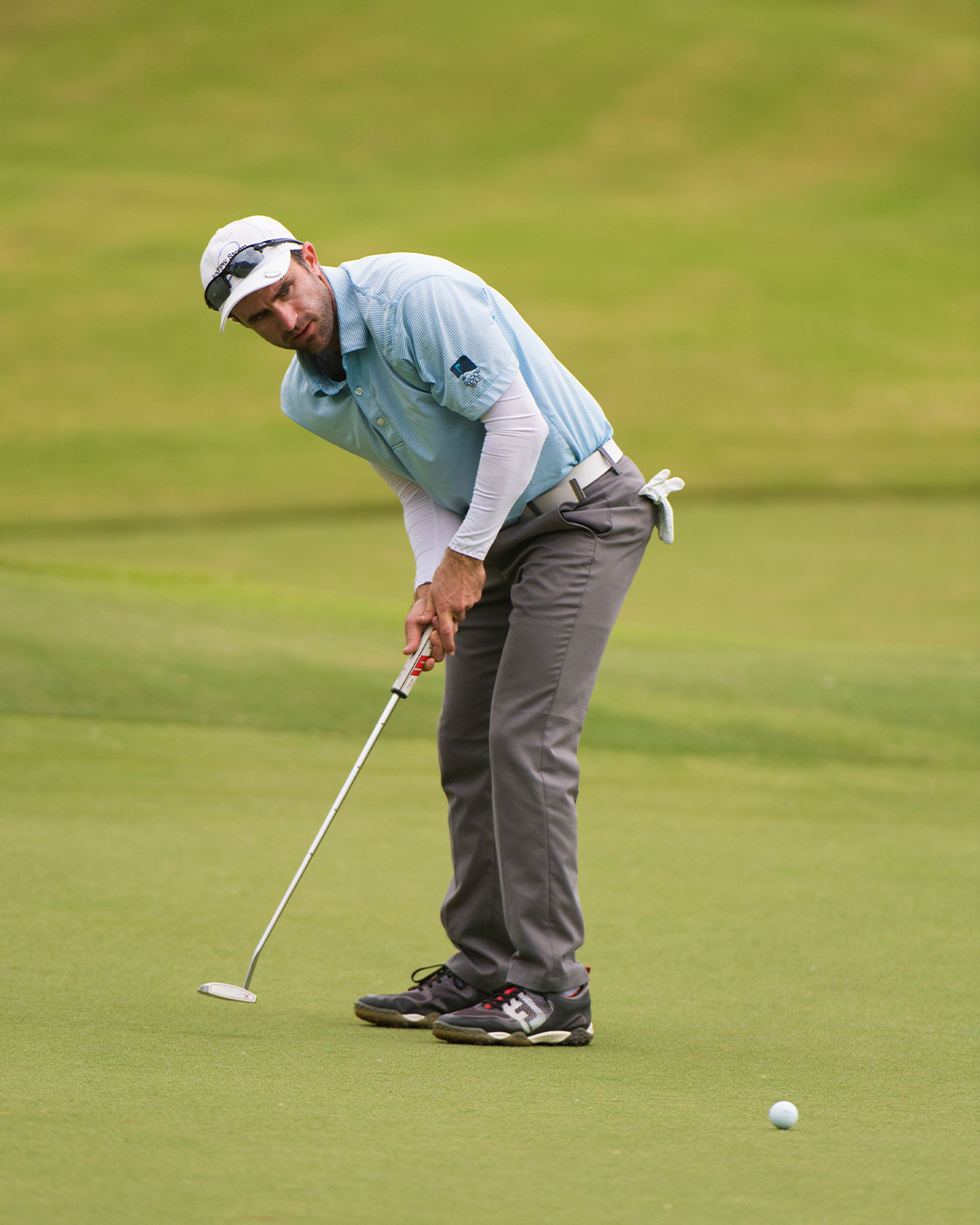 Andrew Storm makes his putt on the sixth hole during the first round for the 43rd National Car Rental Assistant PGA Professional Championship held at the PGA Golf Club on November 14, 2019 in Port St. Lucie, Florida. (Photo by Hailey Garrett/PGA of America)