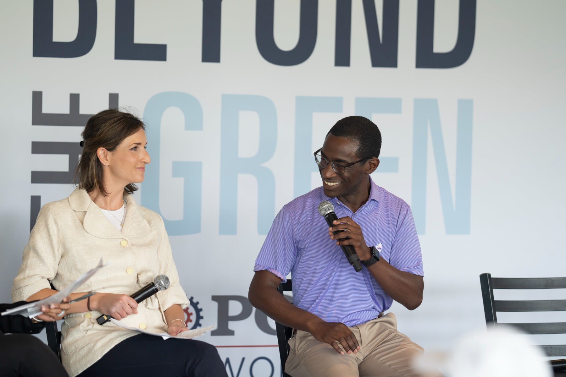 Frazier during a recent Beyond the Green panel discussion.