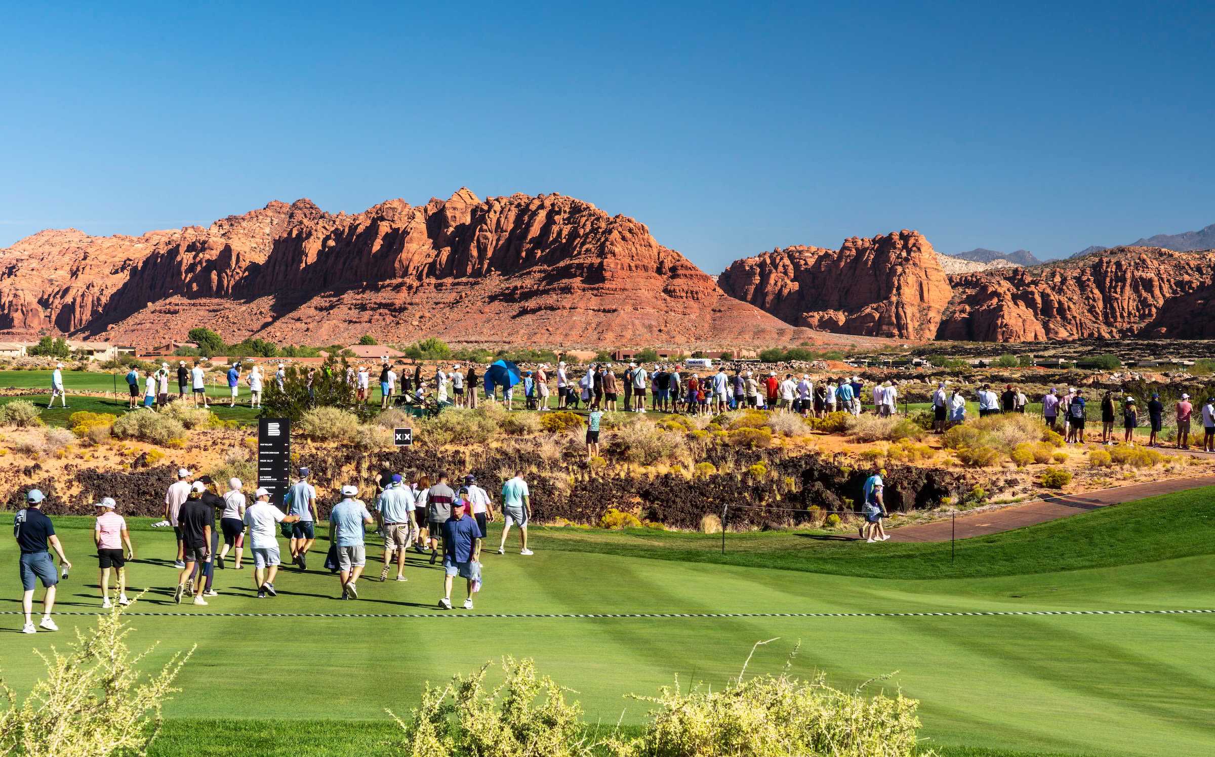 Golf fans have flocked to the pro golf tournaments at Black Desert.