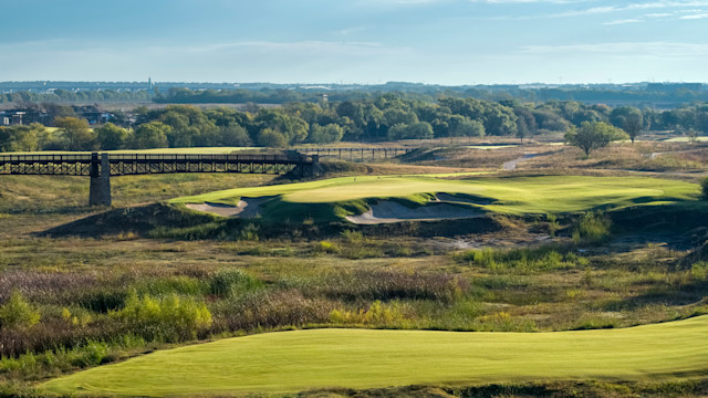 The eighth hole at Fields Ranch East at PGA Frisco.
