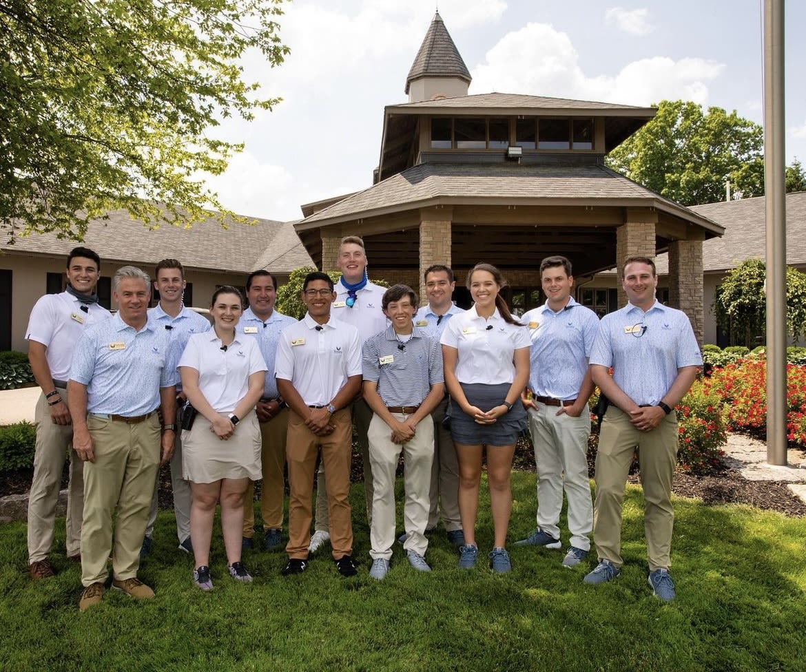 Paid internships, like at 2024 PGA Championship host site Valhalla Golf Club, have been part of Howard's journey in golf so far.