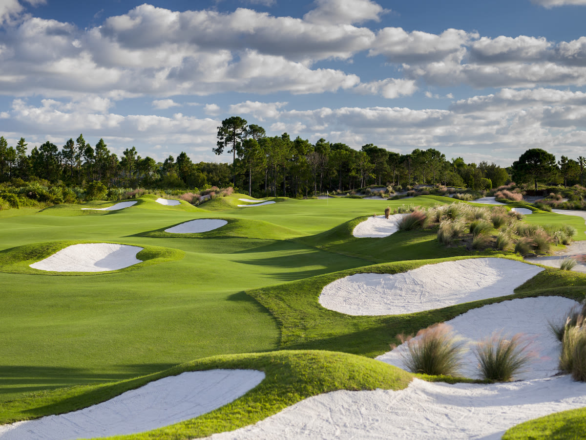 The Dye Course at PGA Golf Club in Port St. Lucie, Florida