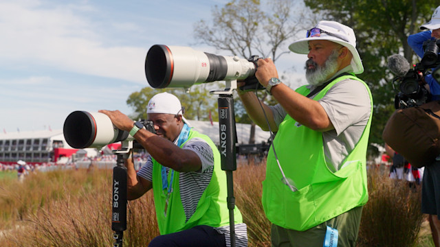 Michael Collins and Ken Griffey, Jr. - A Photo Finish at Bethpage Black