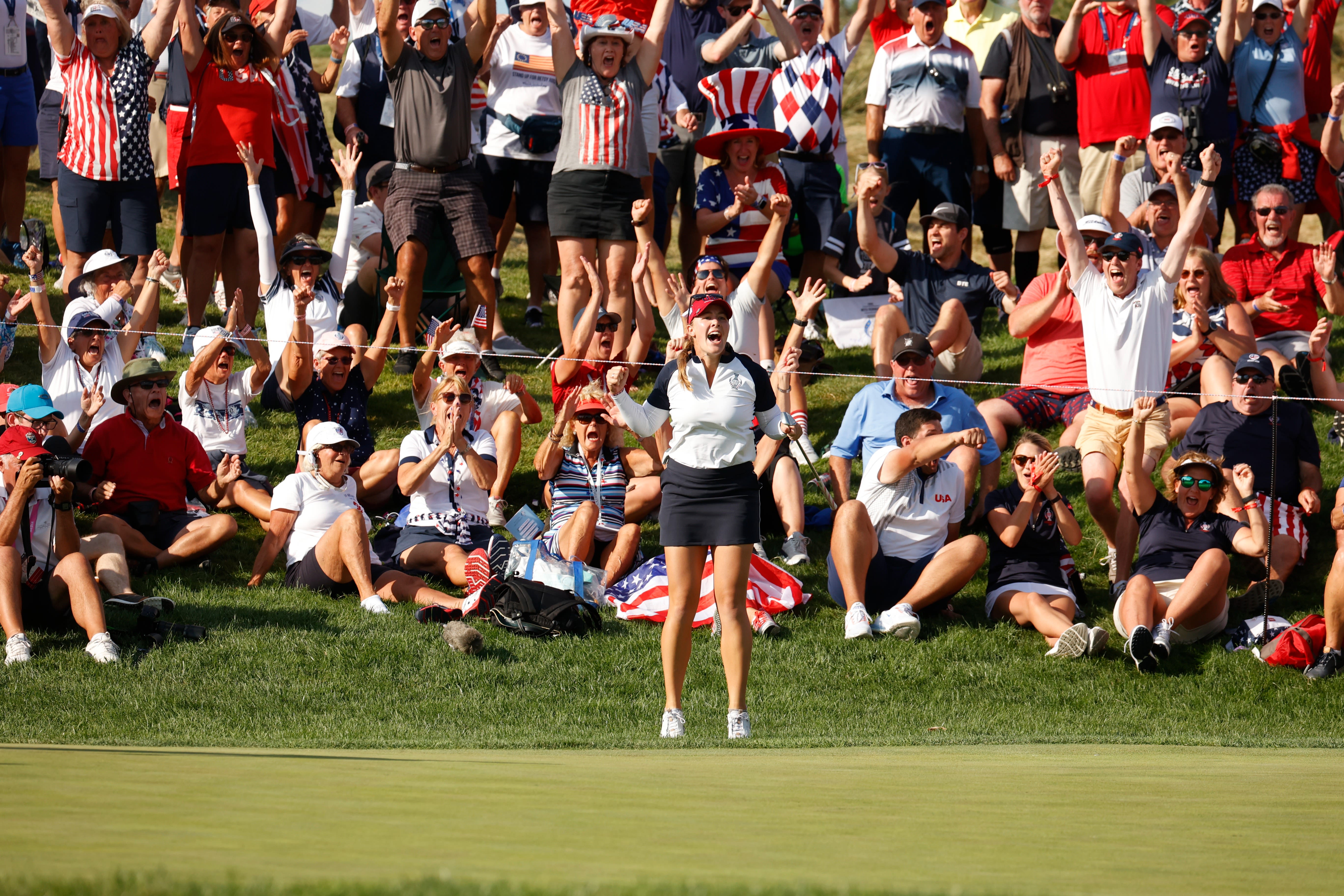 Jennifer Kupcho during the 2021 Solheim Cup. (Brian Spurlock/Icon Sportswire via Getty Images)