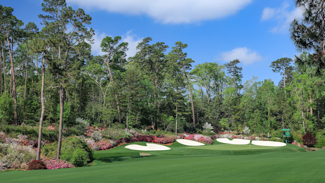 The 13th fairway and green at Augusta National Golf Club. (David Cannon/Getty Images)