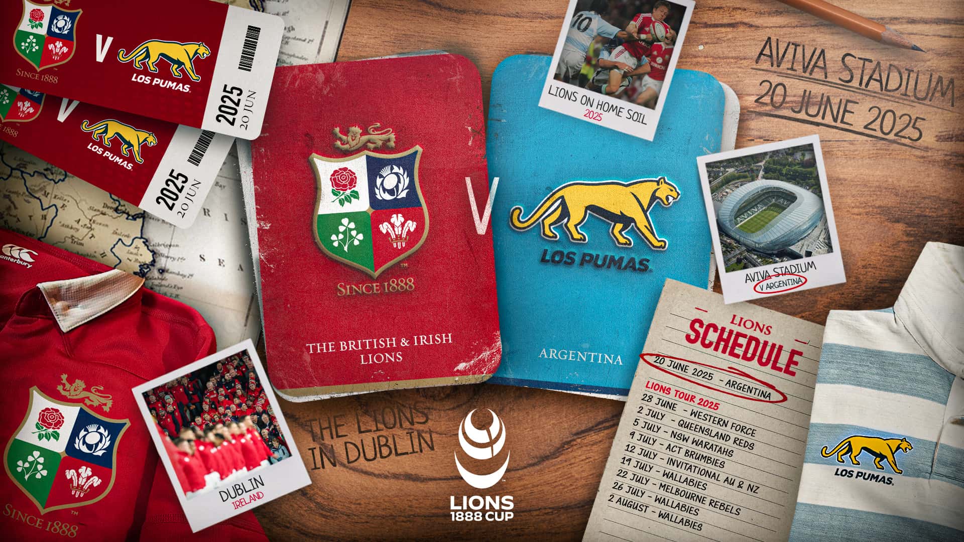 The Lions to play Argentina in Dublin