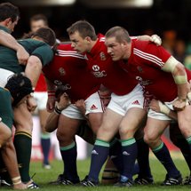 Lions front row are reunited