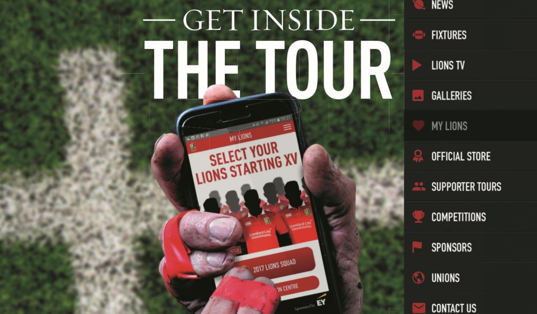 Download the Official Lions App and take on your friends and colleagues