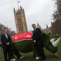 Rhino charge on with Lions