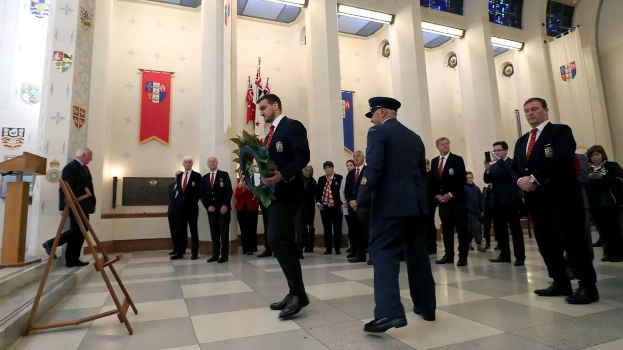Lions representatives visit Pukeahu National War Memorial Park