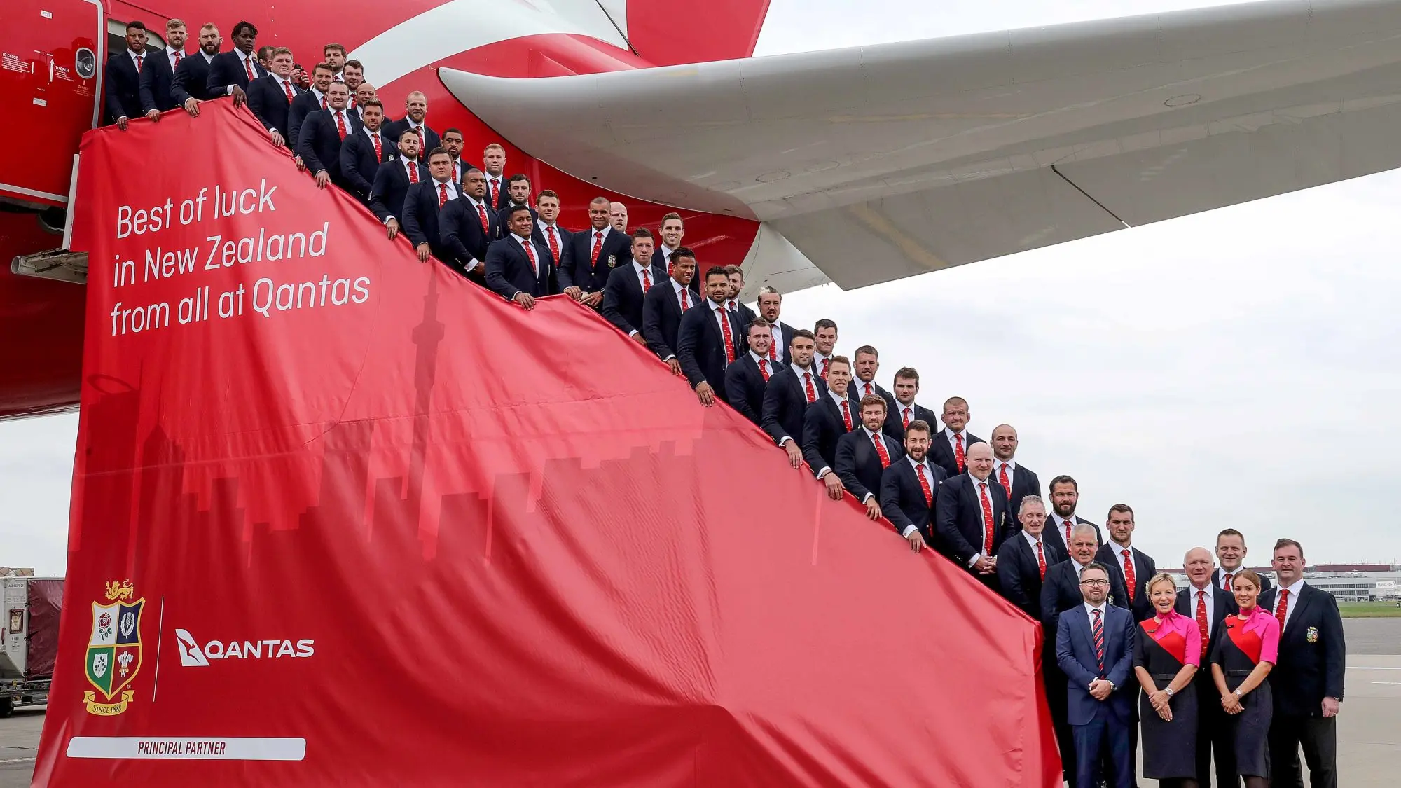 Lions squad departs for New Zealand