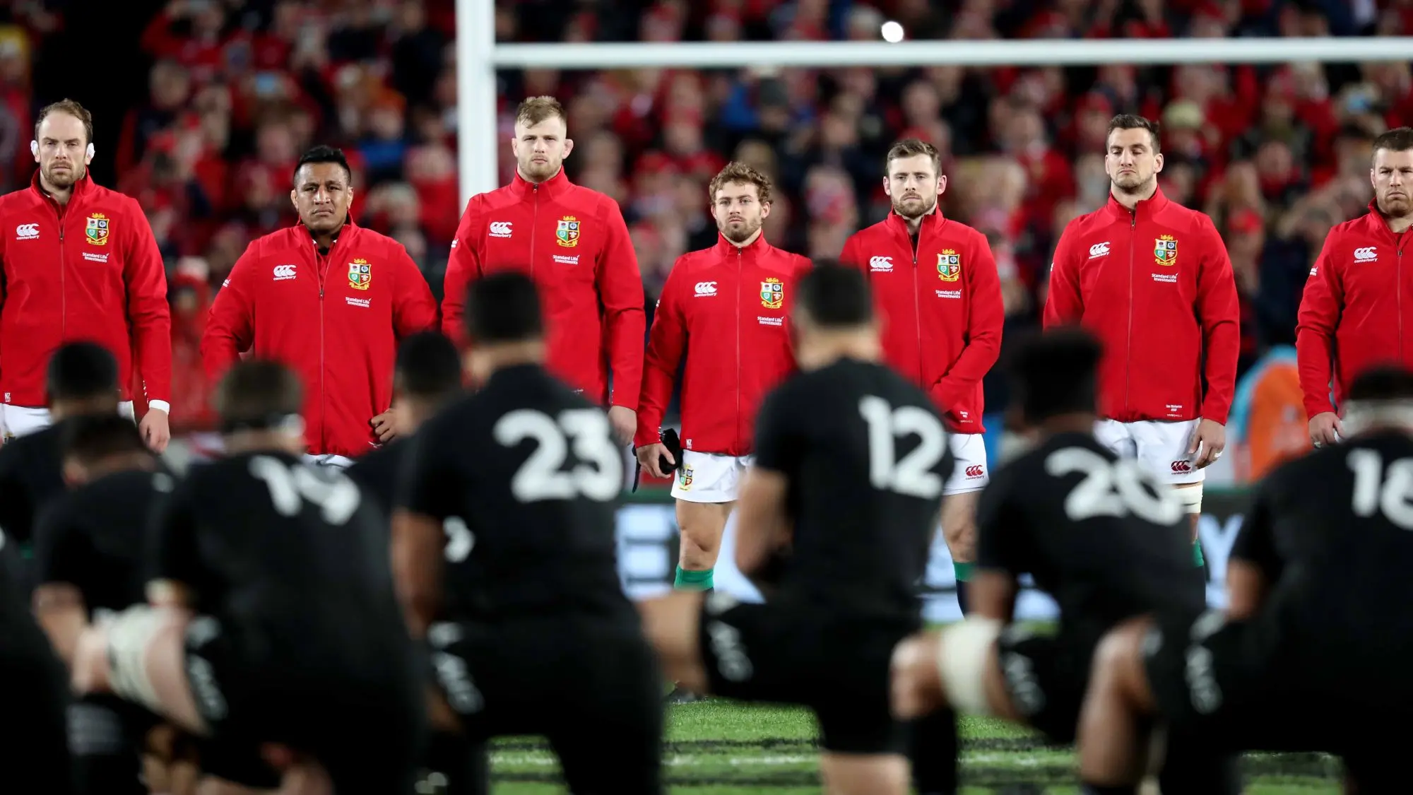 All for one: Lions supporters learn the haka