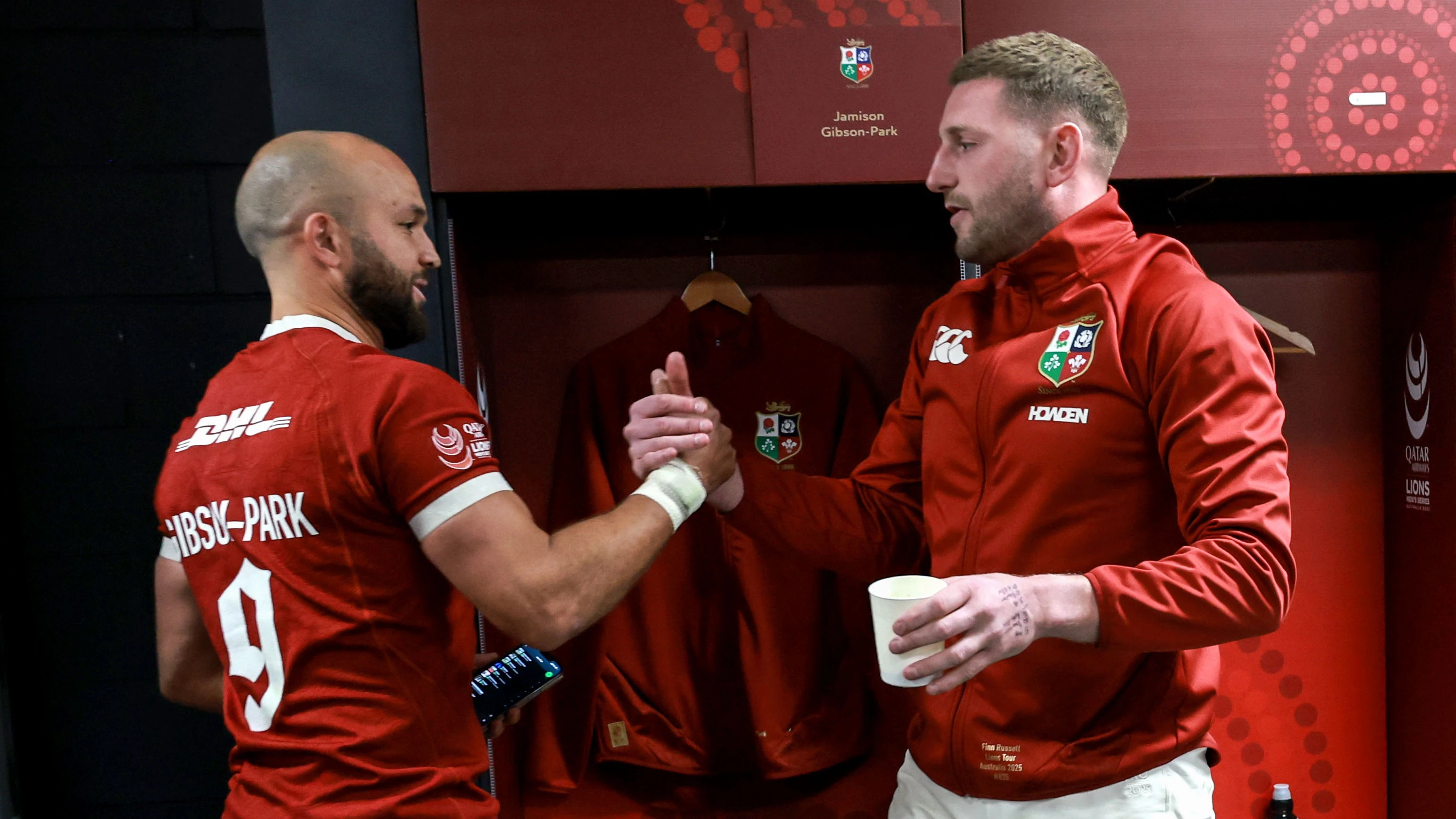 Half-back duo Jamison Gibson-Park and Finn Russell