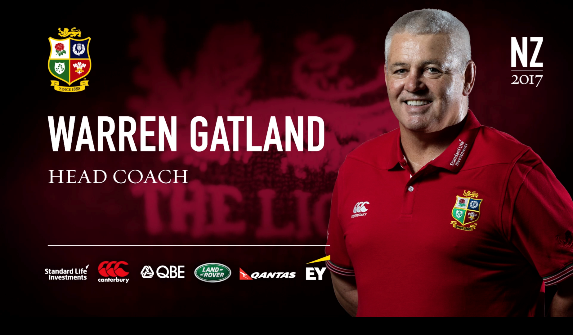 Warren Gatland appointed British & Irish Lions Coach