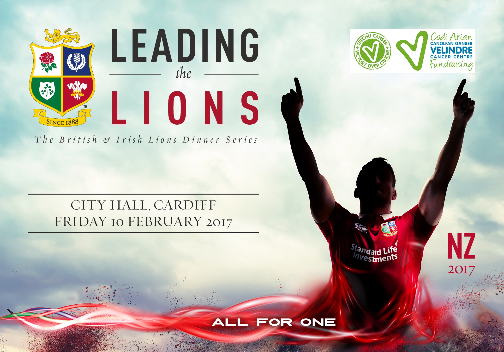 BRITISH & IRISH LIONS PARTNER WITH VELINDRE CANCER CENTRE