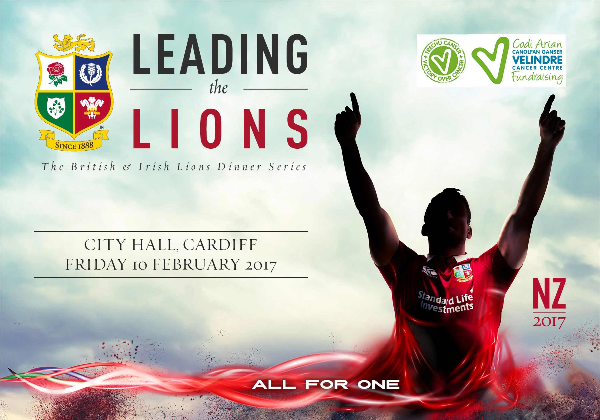 BRITISH & IRISH LIONS PARTNER WITH VELINDRE CANCER CENTRE