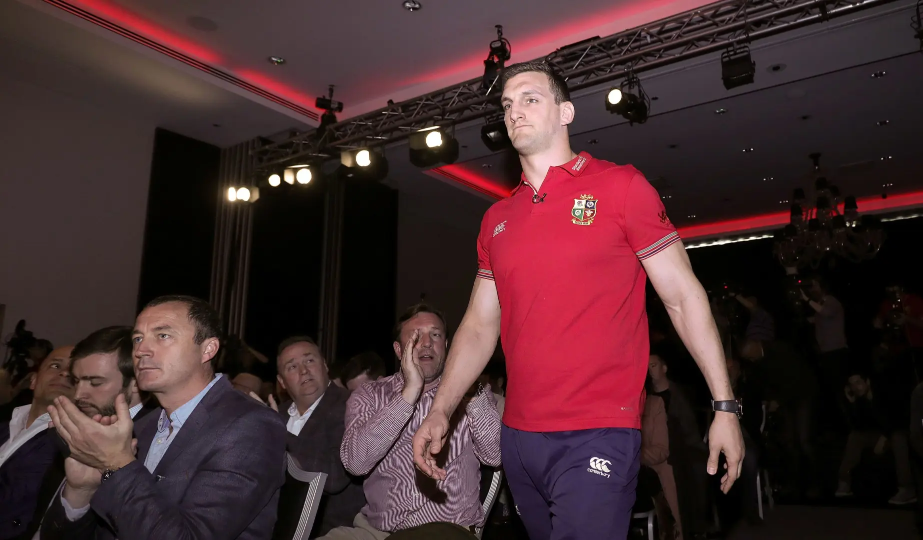 Lions Ultimate Fan Craig Jones meets skipper Sam Warburton