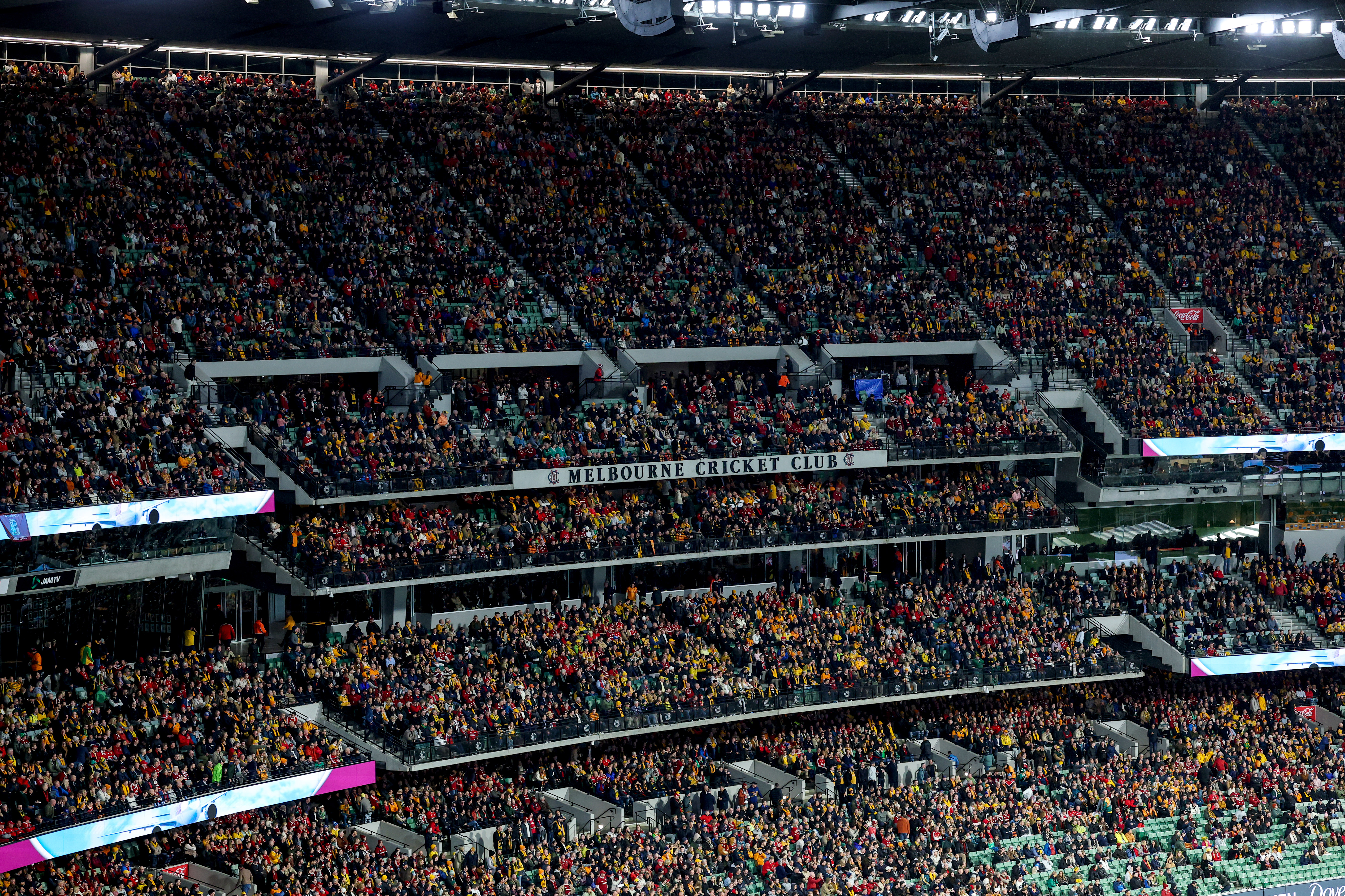The crowd at the MCG topped 90,000 - a record for a Lions Test
