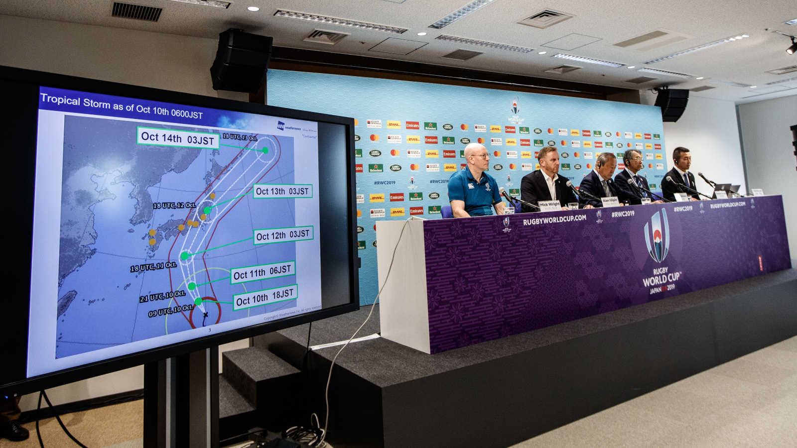 England game cancelled as Typhoon Hagibis edges towards Japan