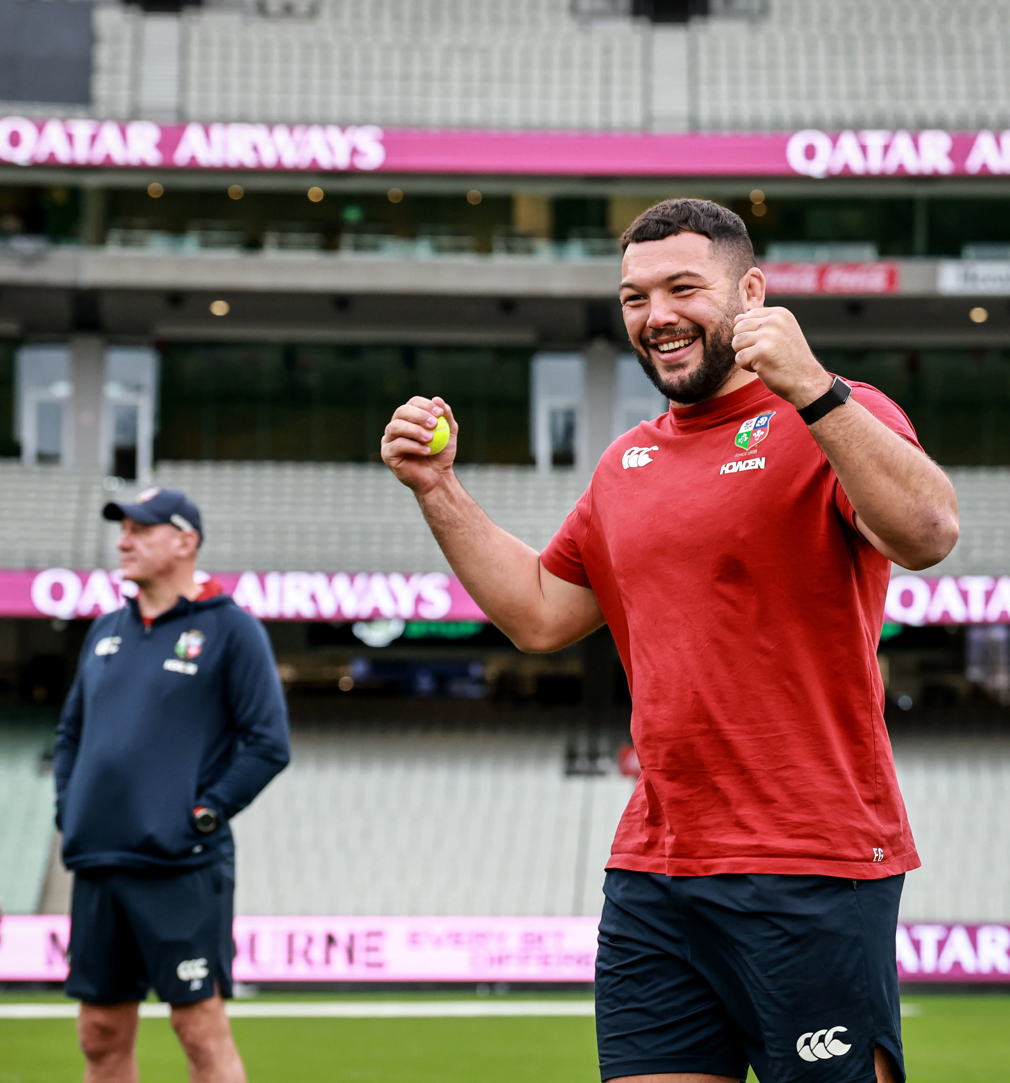 Ellis Genge celebrating - Captain's Run