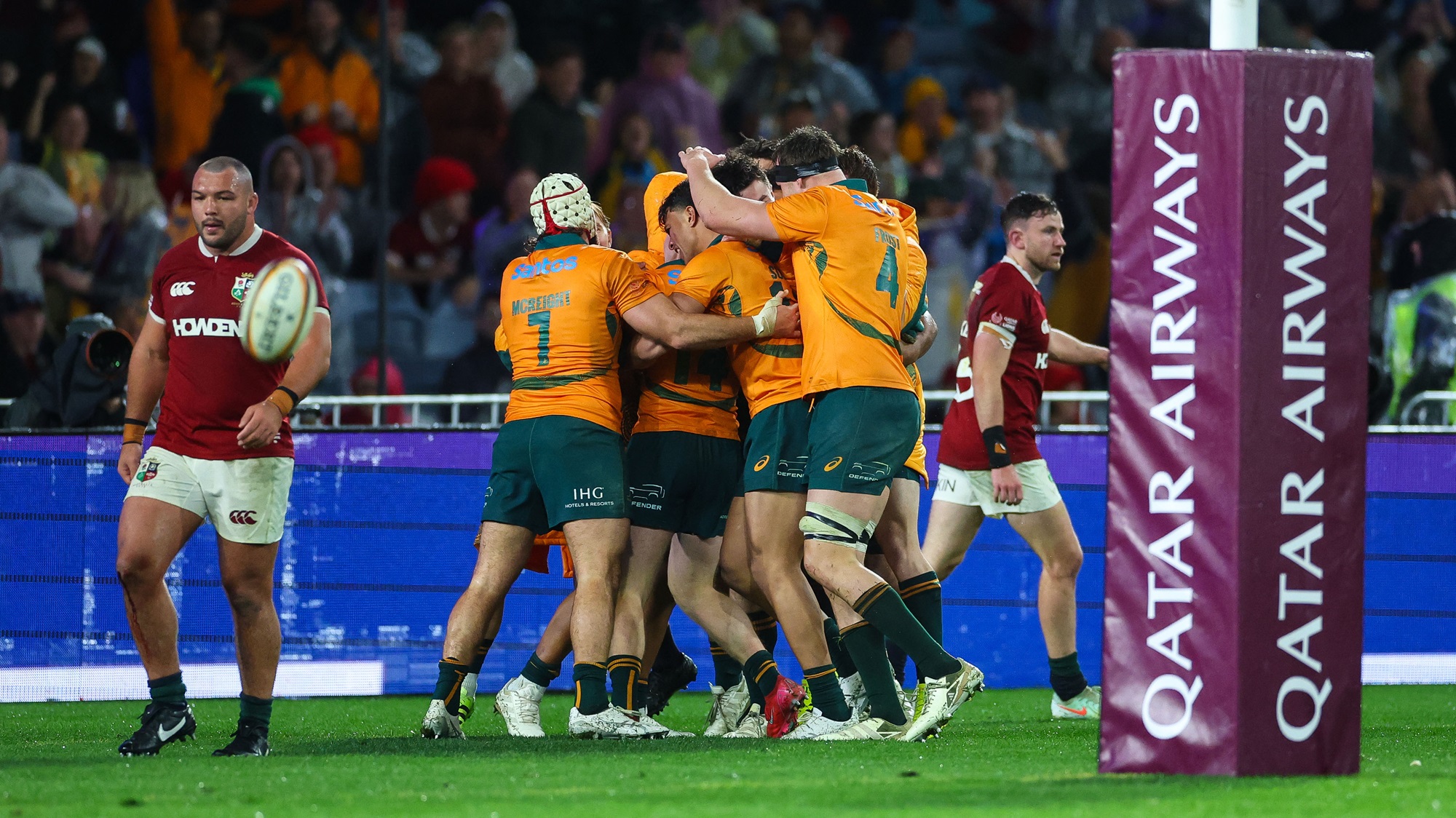 Tate McDermott winning try 3rd Test