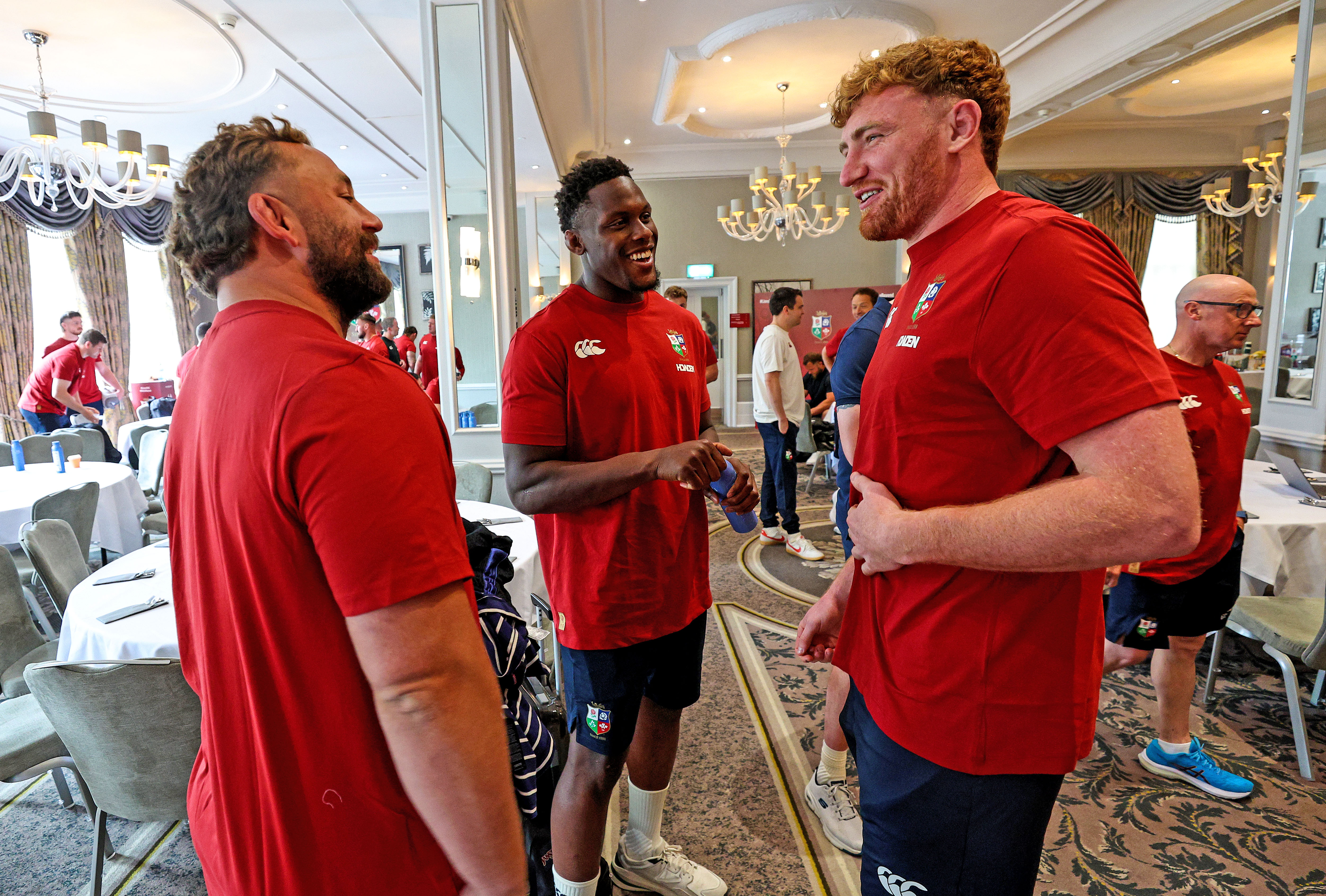 Will Stuart, Ollie Chessum and Maro Itoje