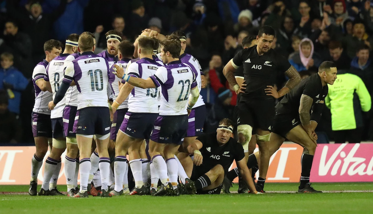 England break records as Scotland fall just short against New Zealand