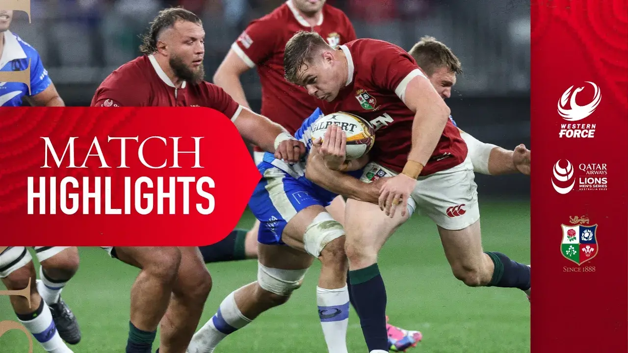 Western Force vs The British & Irish Lions Match Highlights - The